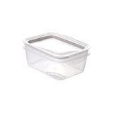 Pote Hermético Com Travas 910ml Plasútil Borracha Cinza Tampa Modular Academia Geladeira Despensa