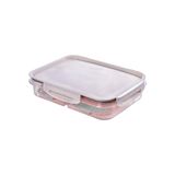 Pote Tampa Modular Mantimentos Plástico Moderno Hermético Com Travas E Escorredor 1l Plasútil Branco