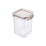 Pote Hermético Com Travas 830ml Plasútil Borracha Branco Modular Geladeira Organização Academia