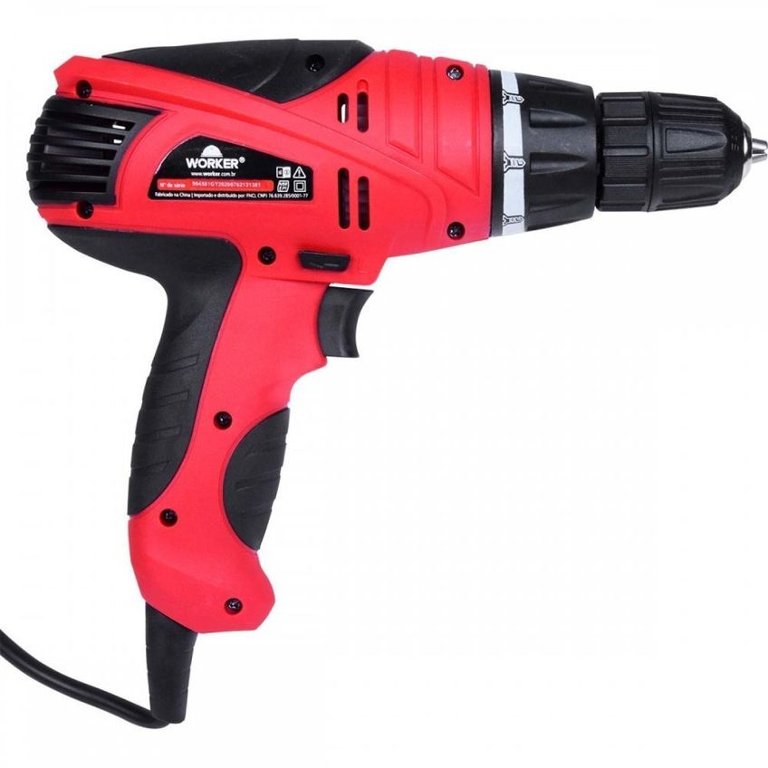 Furadeira Parafusadeira 3/8” 10mm 280w 220v Fpw300 Worker - imagem 4