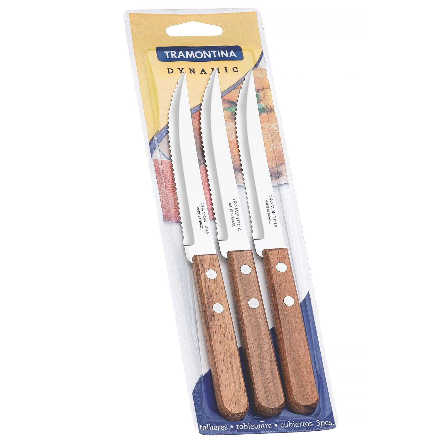 Conjunto Facas Inox 3 Peças Dynamic Tramontina Inox