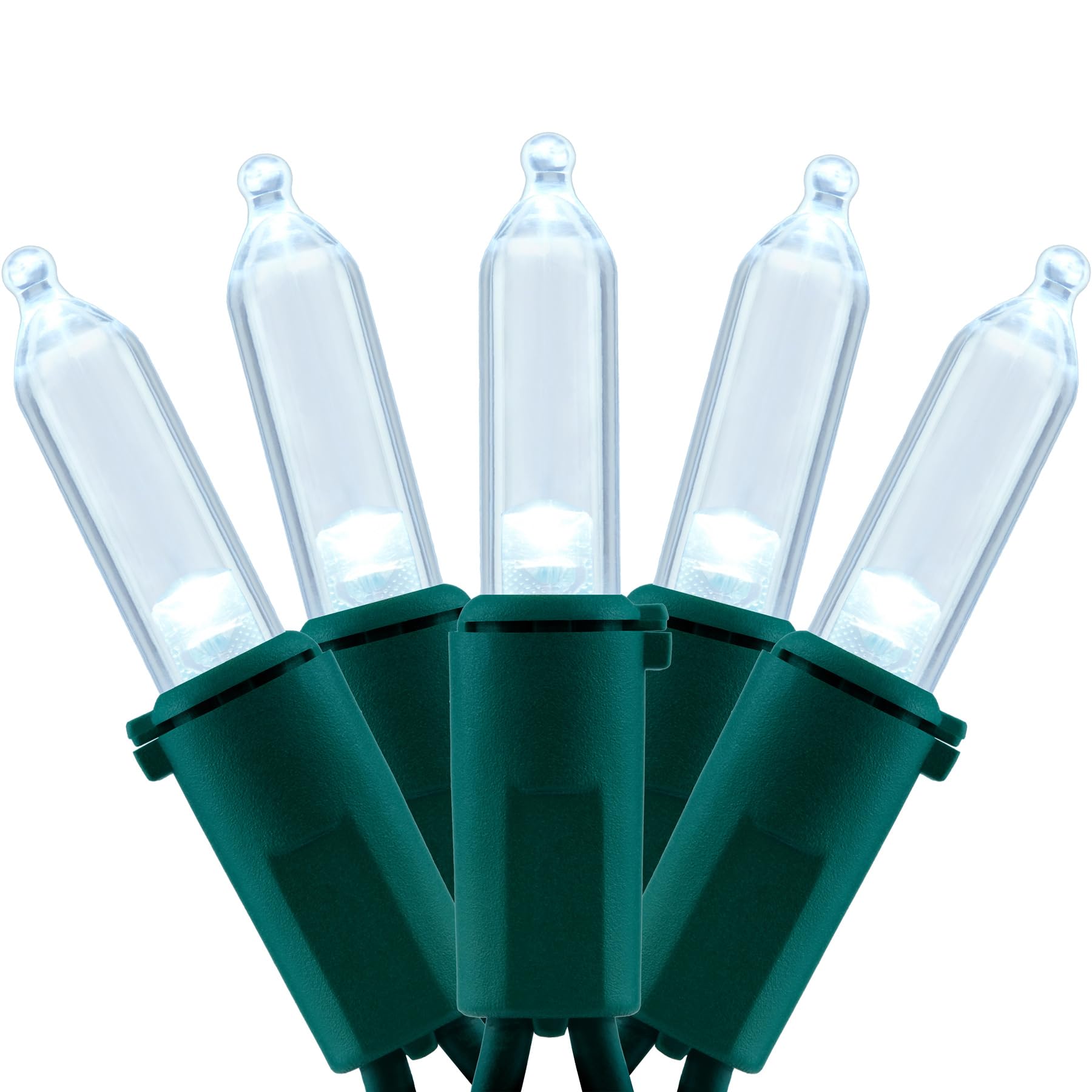 Luzes De Natal Yuletime 200 Cool White Led 20m Green Wire