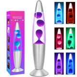 Lâmpada De Movimento Líquida Led Que Muda De Cor Dalavalampa 13 Cm Roxa