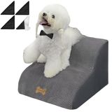 Escadas Para Cães Necrely De 2 Degraus Para Camas Altas, Sofá/cama, Cinza