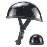 Capacete Open Face Bwondmand Retro Aprovado Pelo Dot Para Adultos Preto