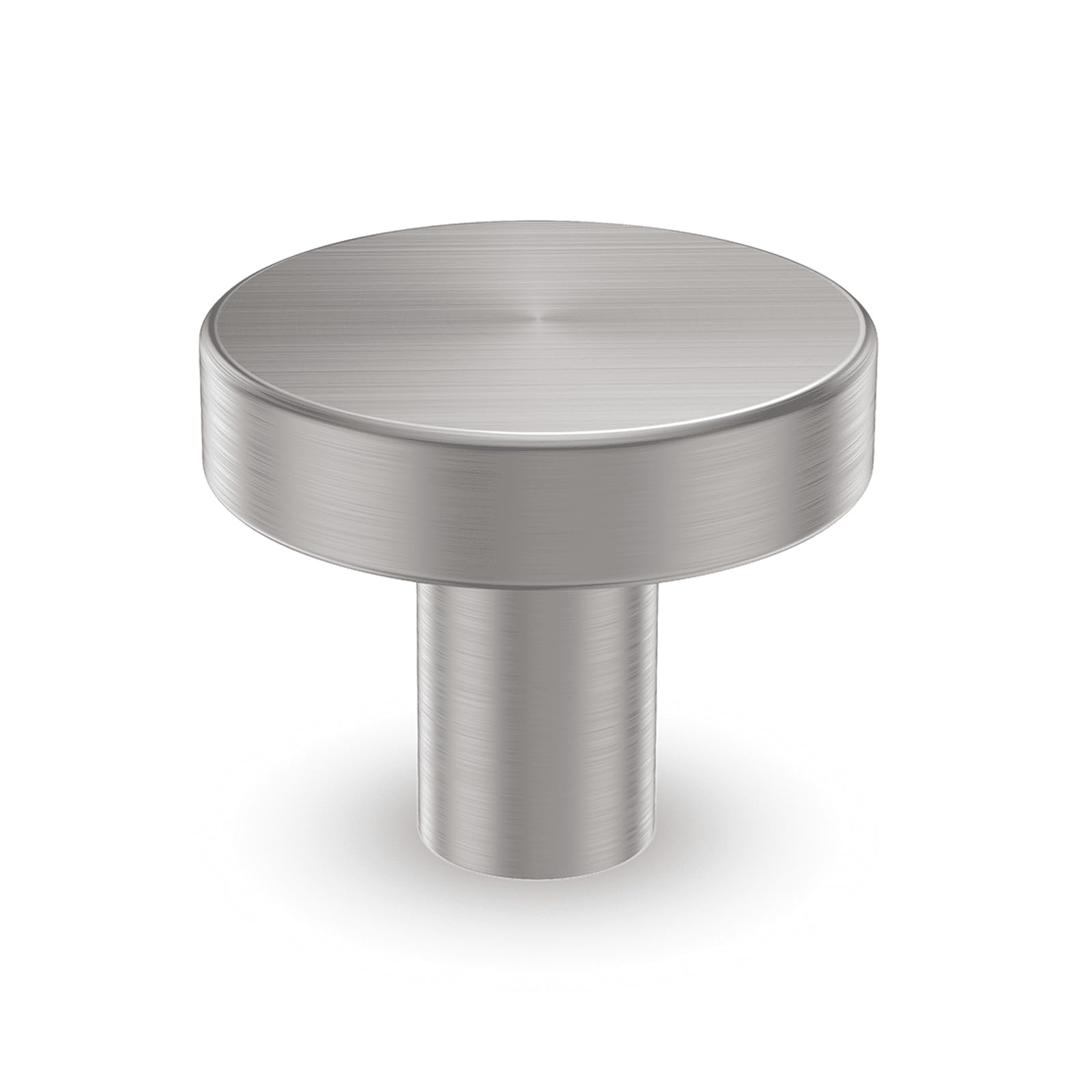 Cabinet Knobs Homdiy Brushed Nickel, Pacote Com 25 Unidades Em Liga De Alumínio