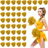 Folha Metálica Cheerleading Pom Poms Jerify, 60 Unidades De Ouro