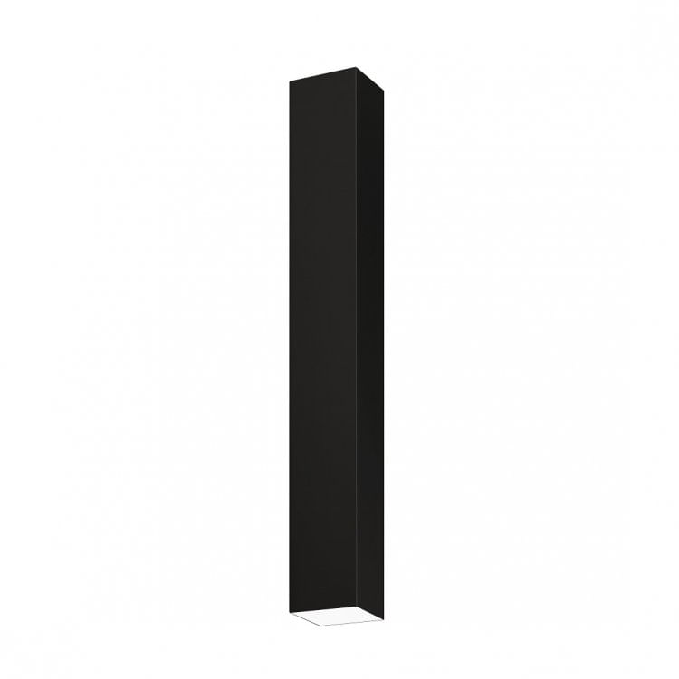 Plafon Viena Quadrado 60cm Conti Iluminação Preto Fosco