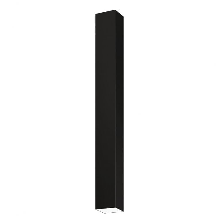 Plafon Viena Quadrado 90cm Conti Iluminação Preto Fosco
