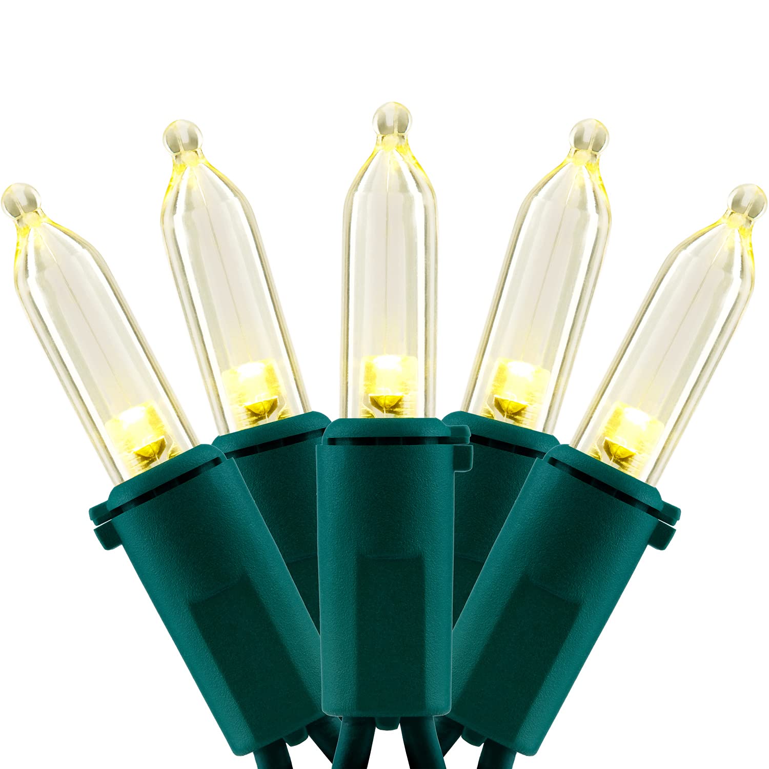 Luzes De Natal Yuletime 200 Warm White Led 20m Green Wire