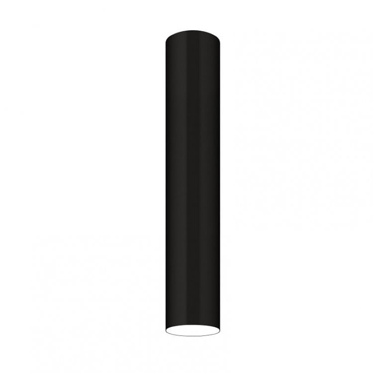 Plafon Viena Tubo 45cm Conti Iluminação Preto Micro