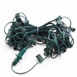 Corda De Luz De Natal Encoidoz 50ft C7 Green Wire Ul Cert.