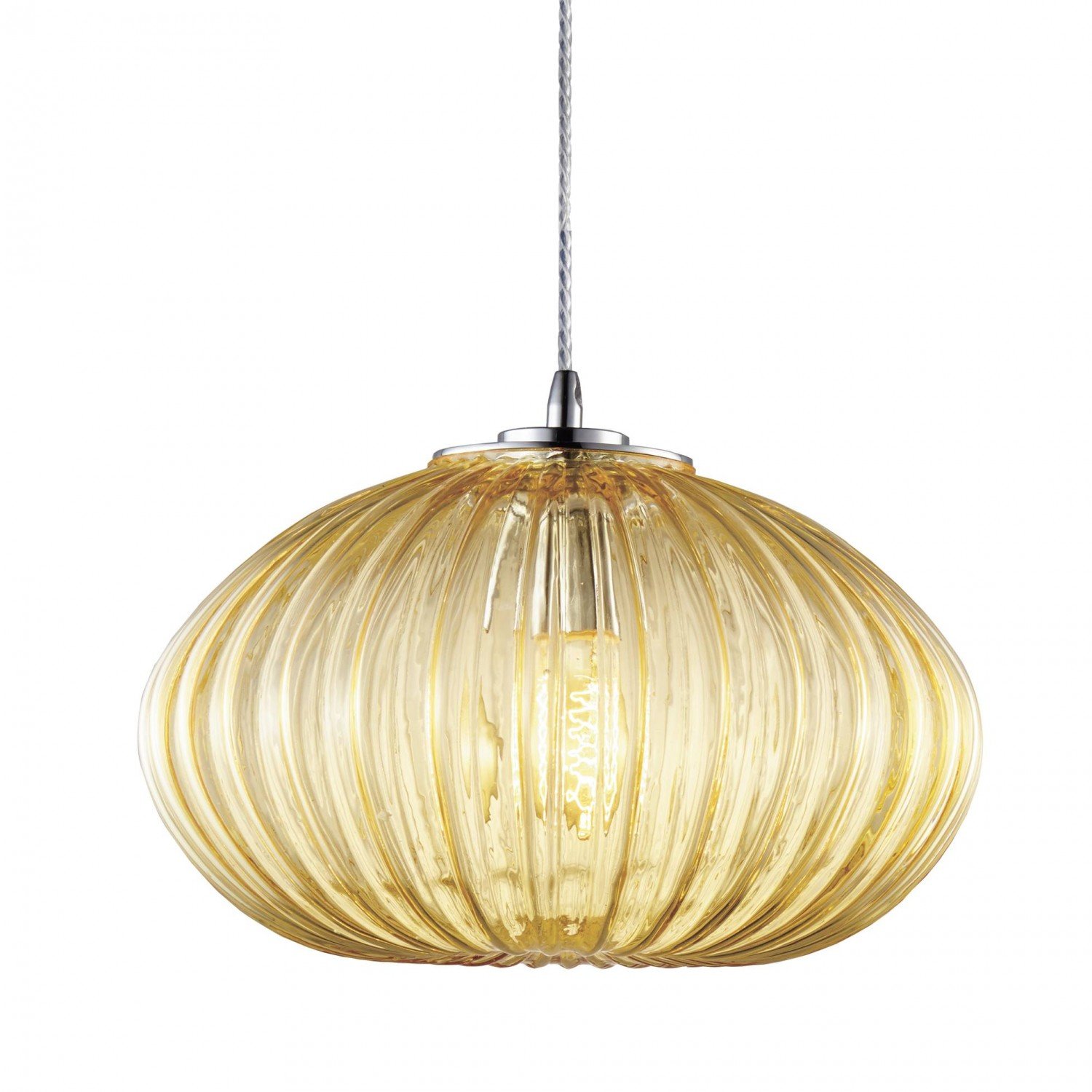 Pendente Redondo Abobora 25cmx34,5cm Mart Collection Conhaque