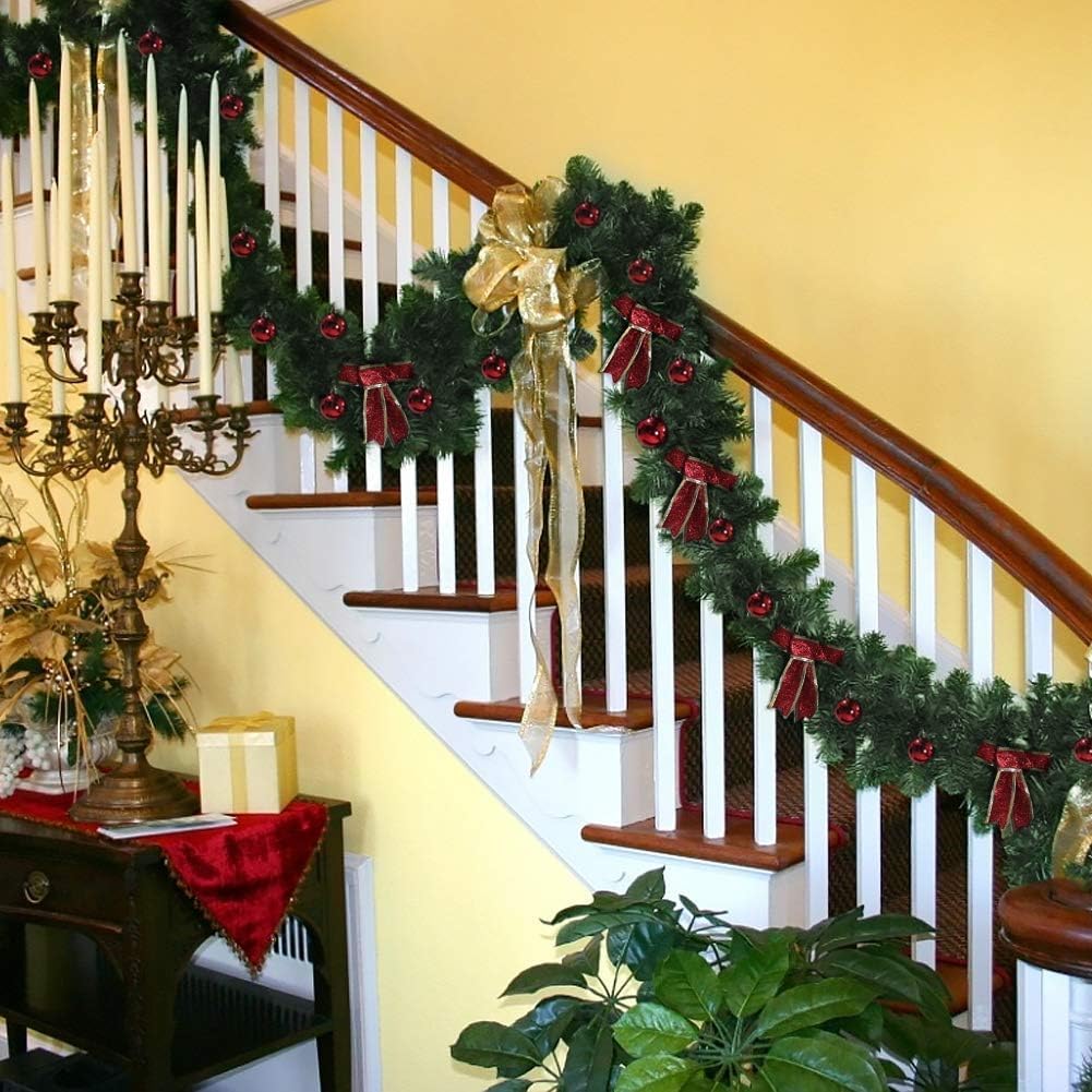 Guirlanda De Natal Crownland 9 Pés Verde (pacote Com 2)