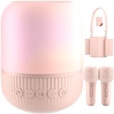 Conjunto De Microfone Com Alto-falante De Karaokê Moudou Kids Com 2 Microfones Sem Fio