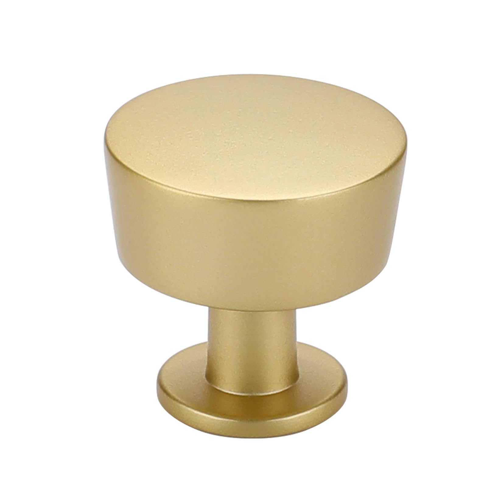 Cabinet Knobs Homdiy Brushed Brass Gold, Pacote Com 15 Unidades Redondas