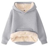 Moletom Flygo Unissex Para Meninos E Meninas Forrado De Lã Sherpa Winter Xs