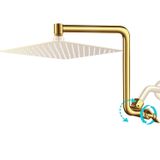 Braço De Extensão De Cabeça De Chuveiro Beekim 30 Cm De Altura/ângulo Dourado