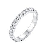 Aliança De Casamento Imolove Moissanite Em Prata 925 Com Banhada A Ouro 18k