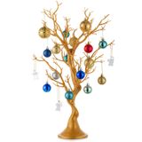 Árvore De Manzanita Artificial Nuptio Gold Christmas 58 Cm De Altura