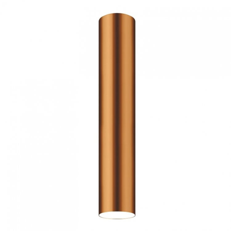 Plafon Viena Tubo 45cm Conti Iluminação Cobre Fosco