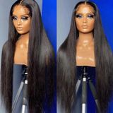 Peruca Maycaur De Renda Sintética Frontal De 30 Cm, Cabelo Liso Preto
