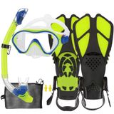 Conjunto De Mergulho Hh Hhao Sport Kids Com Máscara, Snorkel E Barbatanas