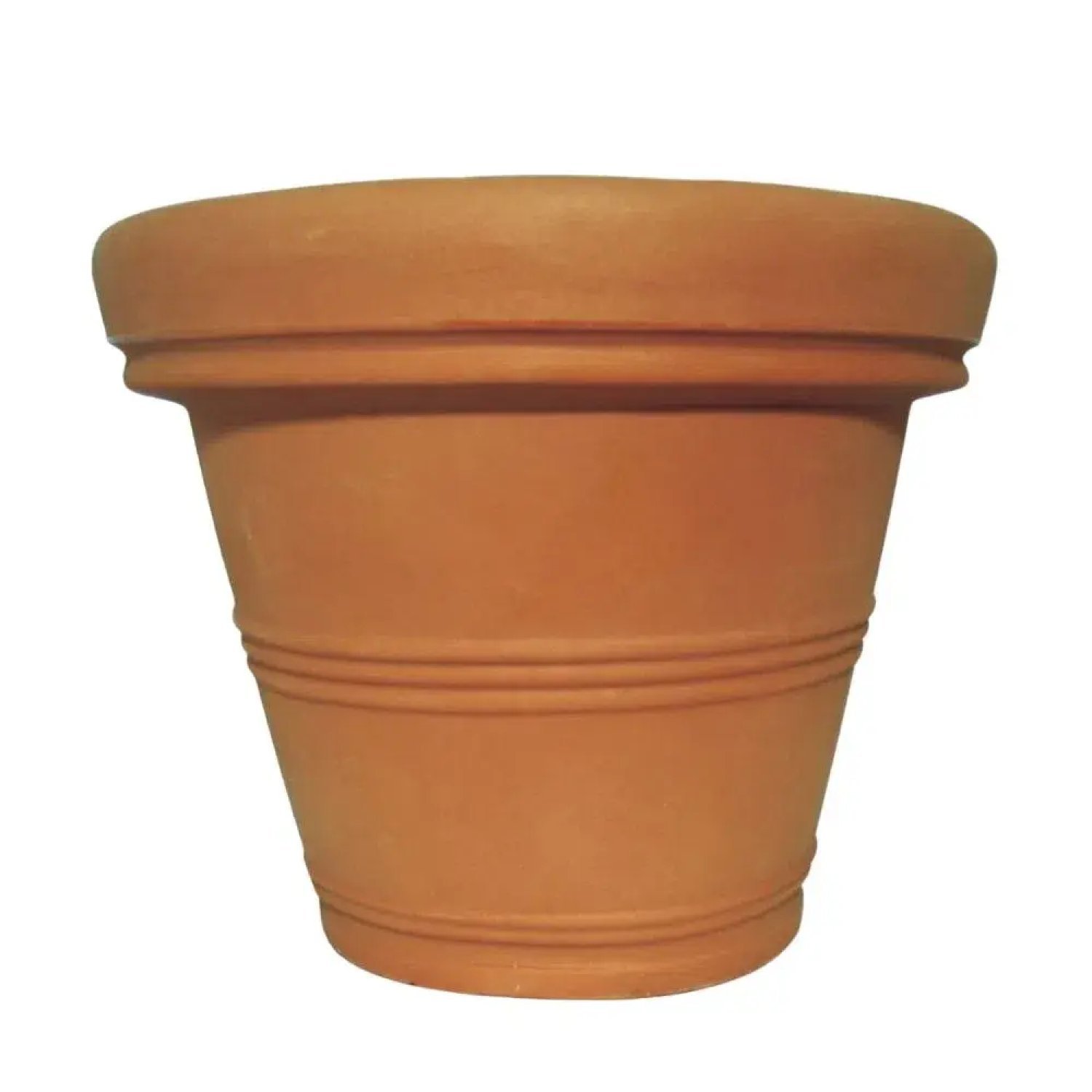 Vaso Decorativo Borda Dupla 11 Japi Terracota