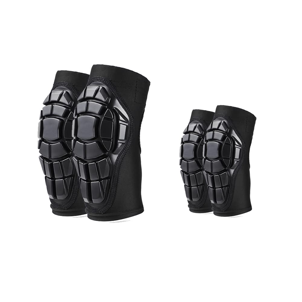 Conjunto De Equipamentos De Proteção Viwinvela Kids Black Para Crianças De 5 A 7 Anos