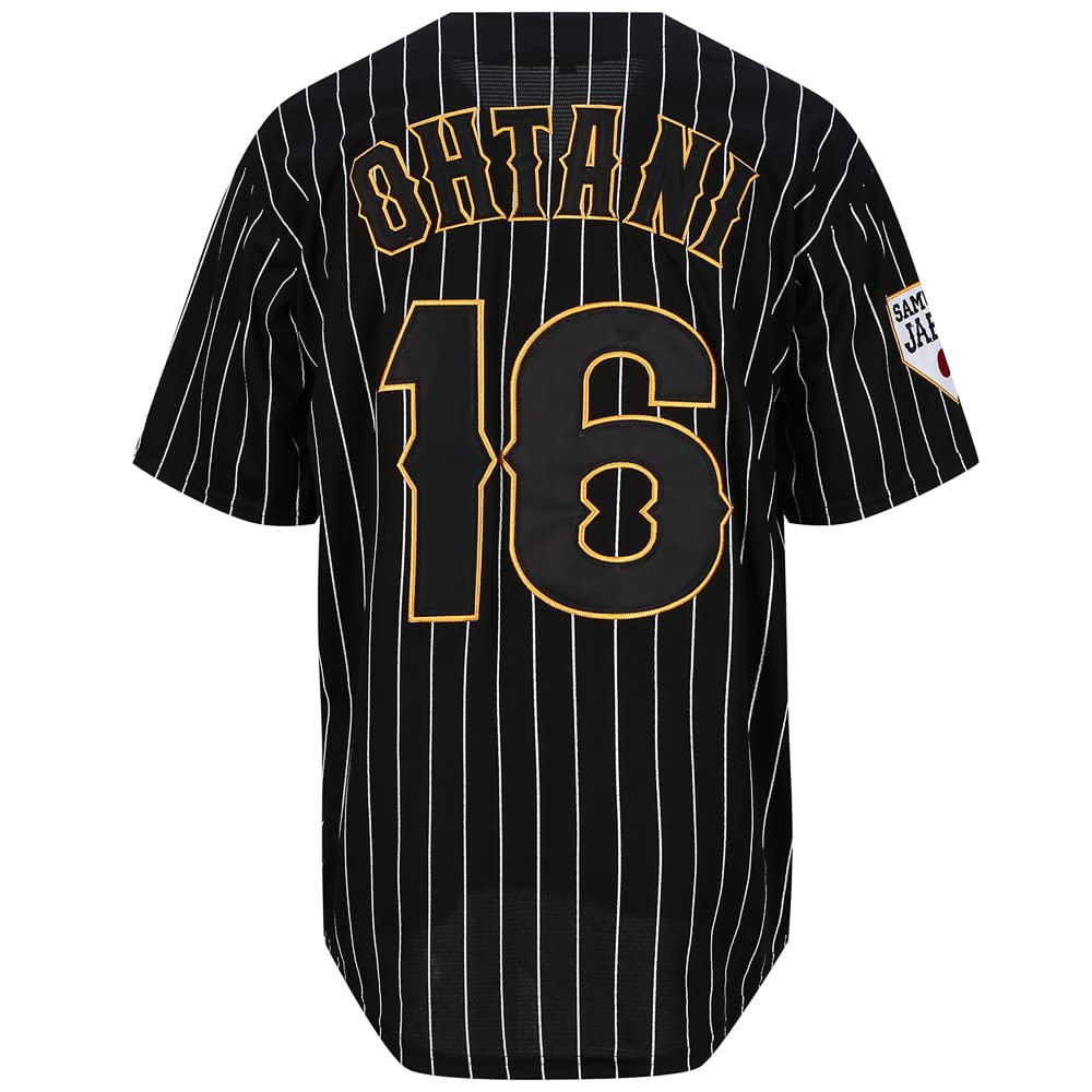 Camisa De Beisebol Brfox Ohtani 16 Japan Costurada Para Homens