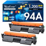 Cartucho De Toner Valuetoner Compatível Com Hp 94a Black 2pk