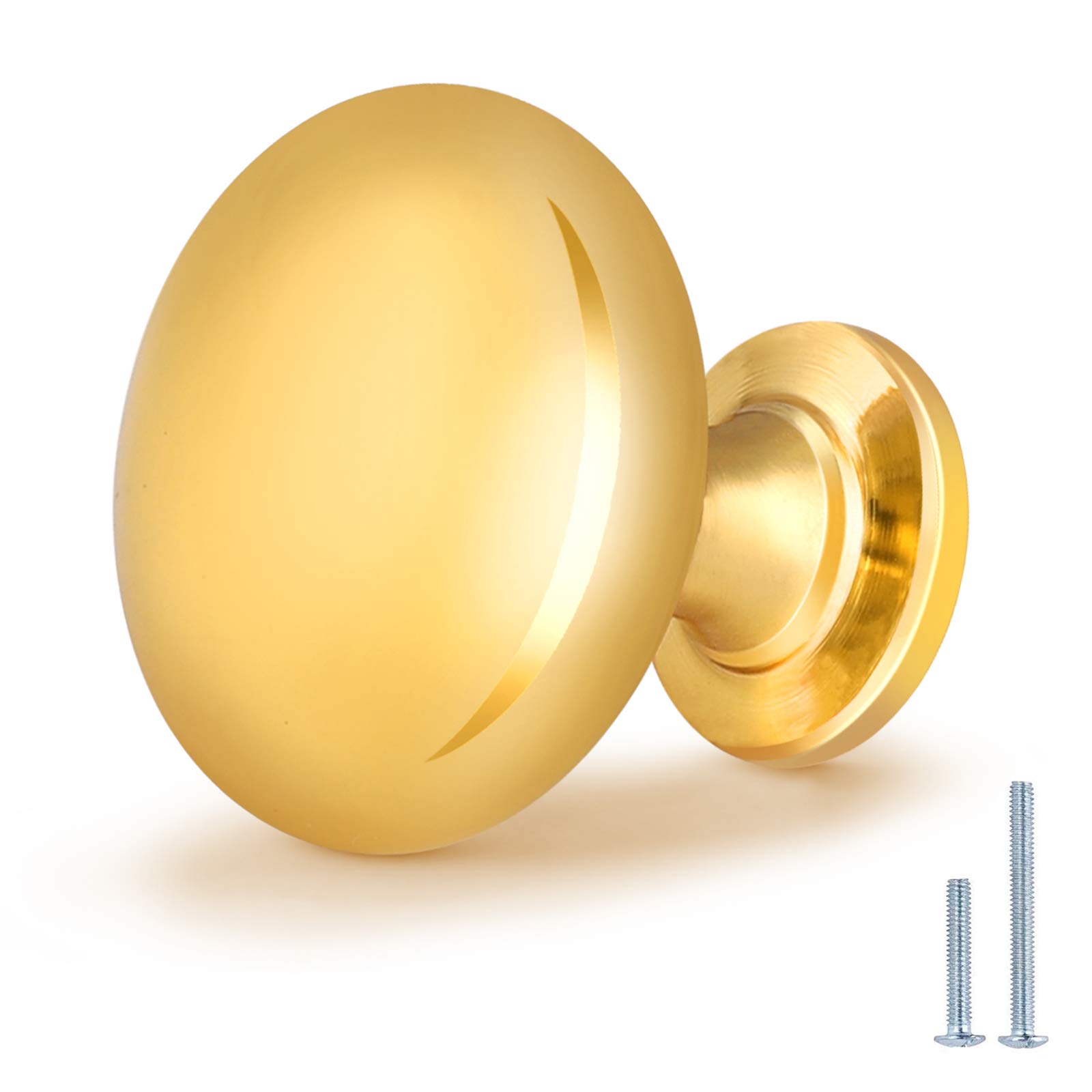 Armário De Cozinha De Latão Polido Nizado Com Botão De Gaveta, Pacote Com 25