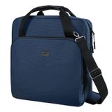 Binder Losong Com Zíper De 3 Anéis De 5 Cm Com Alça De Ombro Azul Escuro