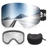 Óculos De Esqui Snowalva Sem Moldura Com 2 Lentes De Esqui Magnéticas Uv400