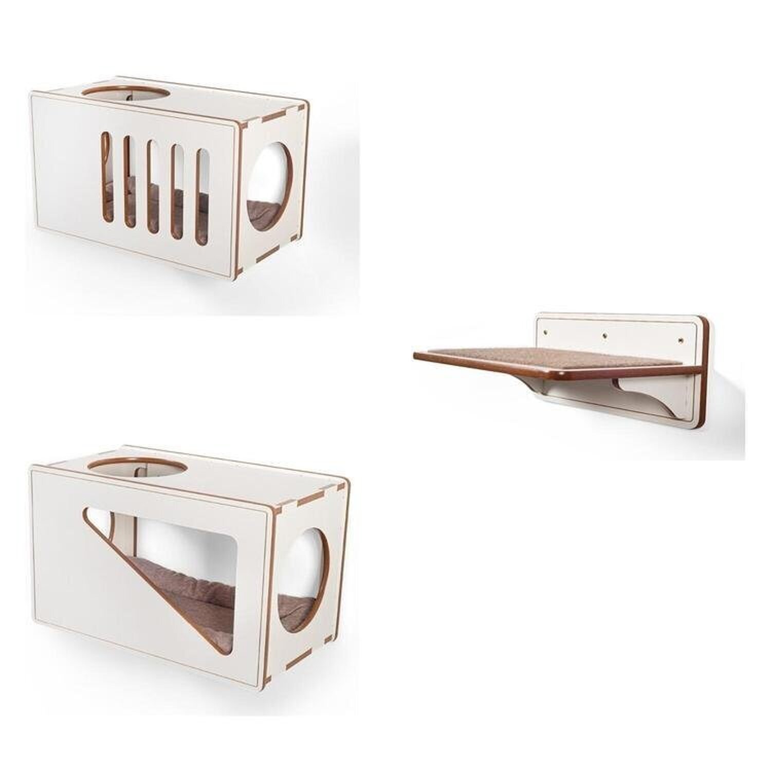 Playground Mica Para Gatos Grandes Branco