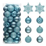 Decorações De Árvore De Natal Valery Madelyn 50 Quilates Azul Claro