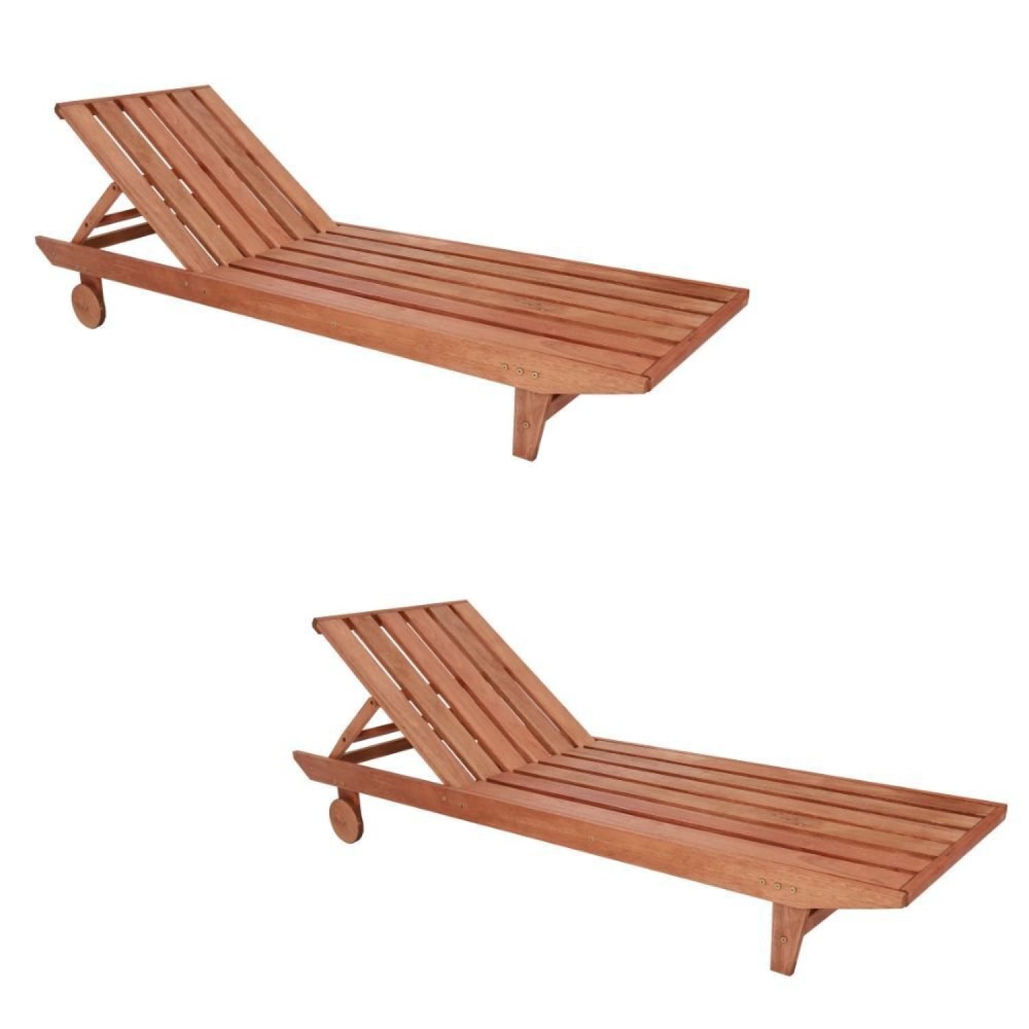 Conjunto 2 Espreguiçadeiras Maldivas Madeira