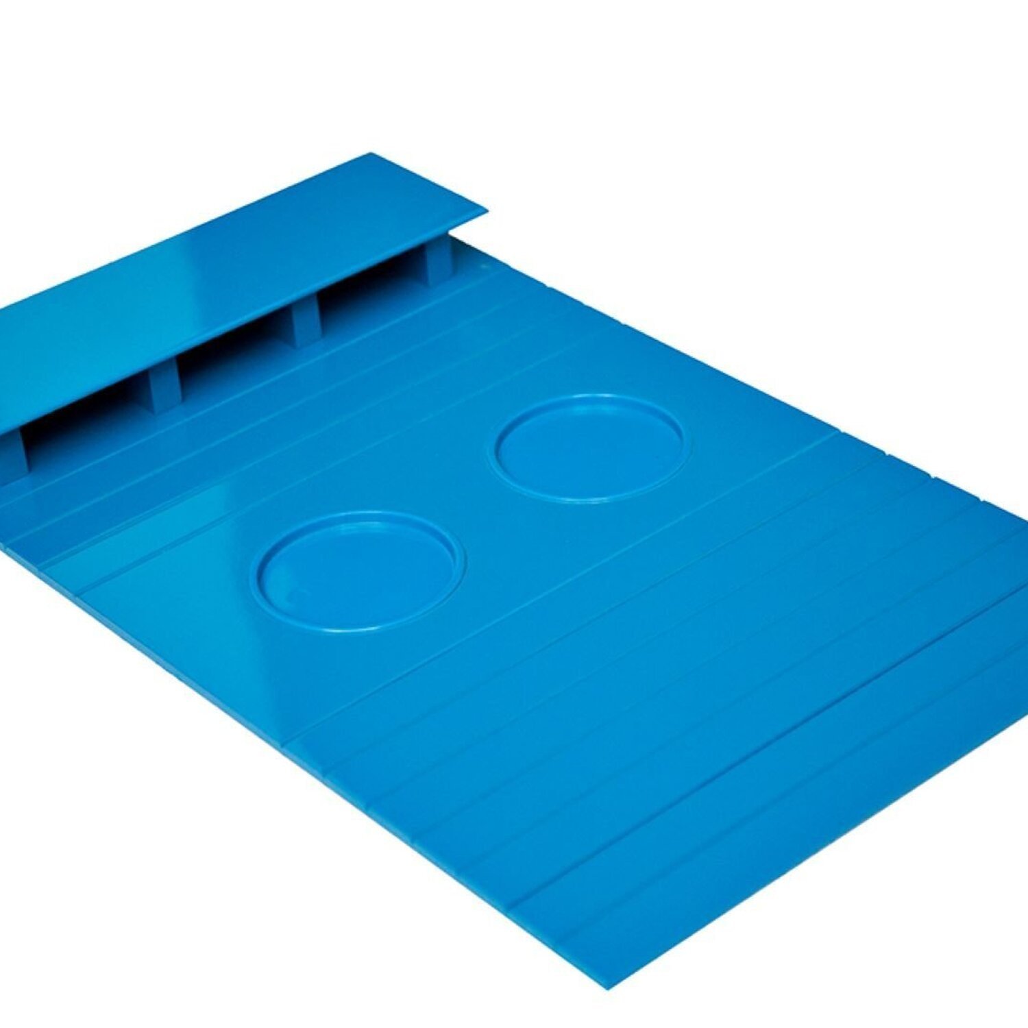 Esteirinha Bandeja Porta Controle Braço Sofá Azul