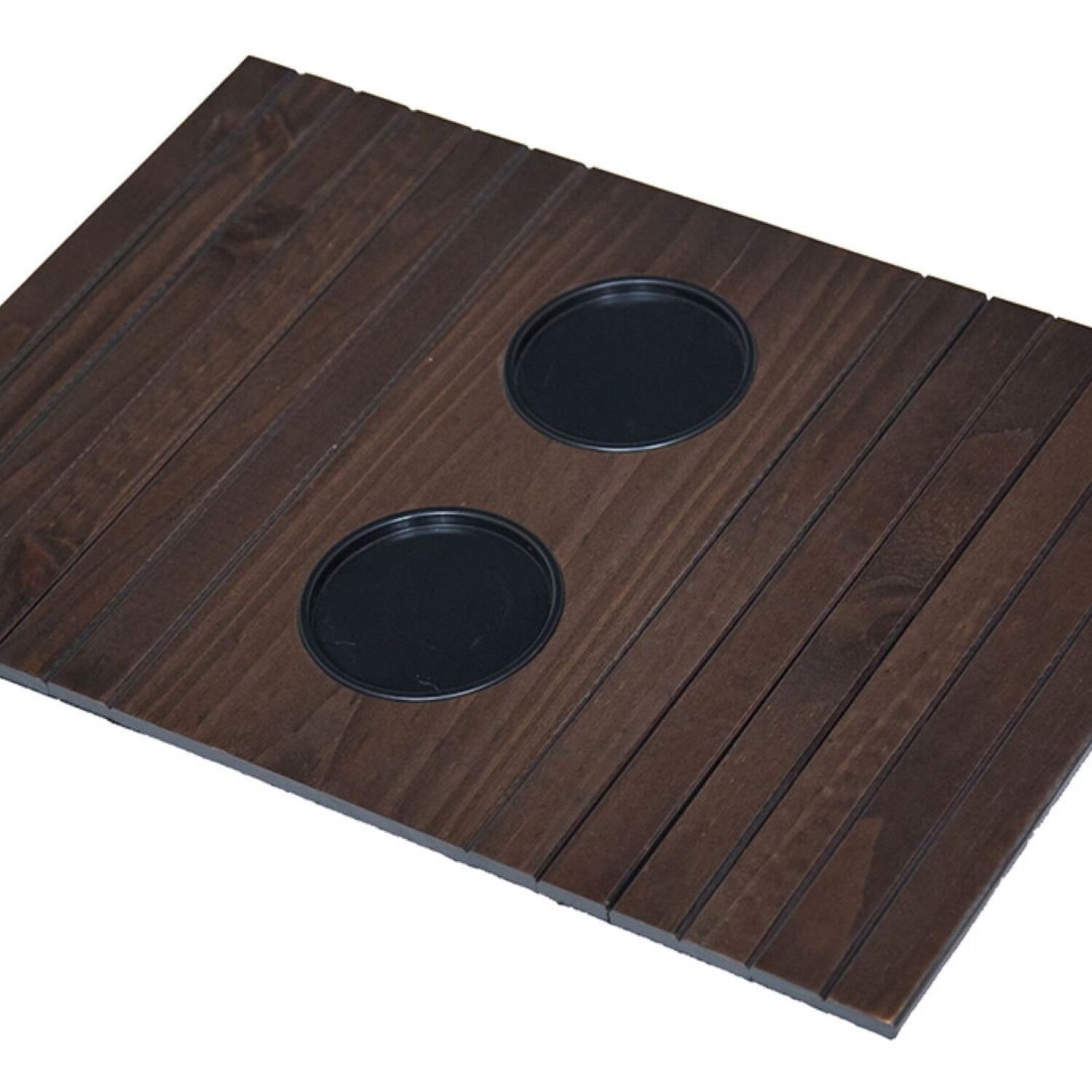 Esteirinha Bandeja Bp Porta Copos Braço Sofá Imbuia