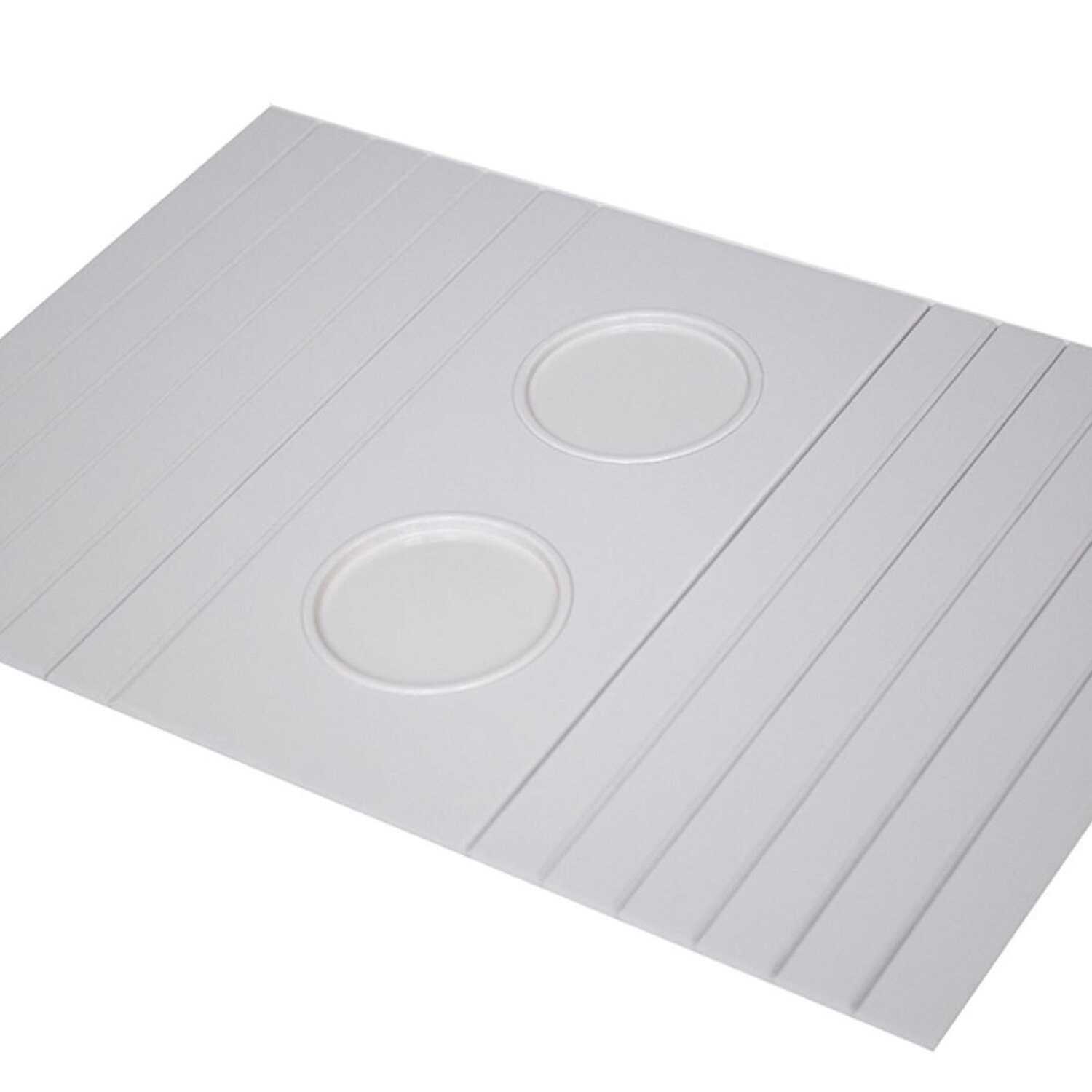 Esteirinha Bandeja Porta Copos Braço Sofá Off White