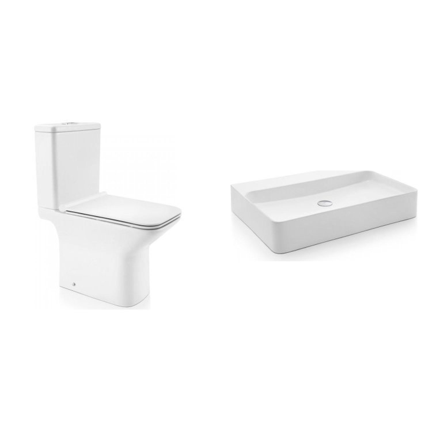 Kit Vaso Sanitário Completo Com Cuba Stillo Docol Branco