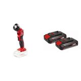 Kit Lanterna A Bateria Te-cl 18 Li H-solo Com Kit Bateria Power X-change 2 Unidades 18v 2,5ah Preto