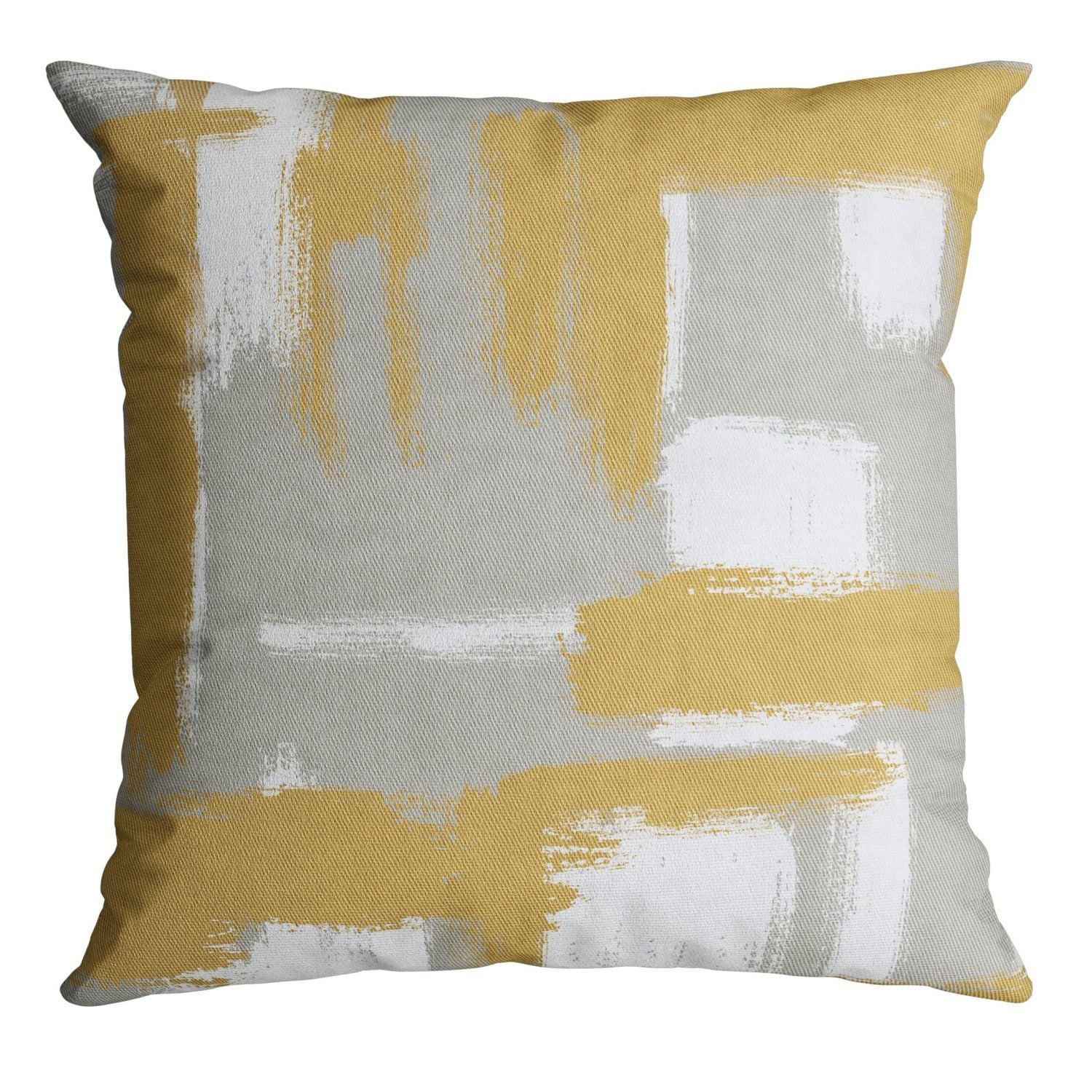 Capa Para Almofada Velveteen 785 43 Cm X 43 Cm Mostarda/cinza