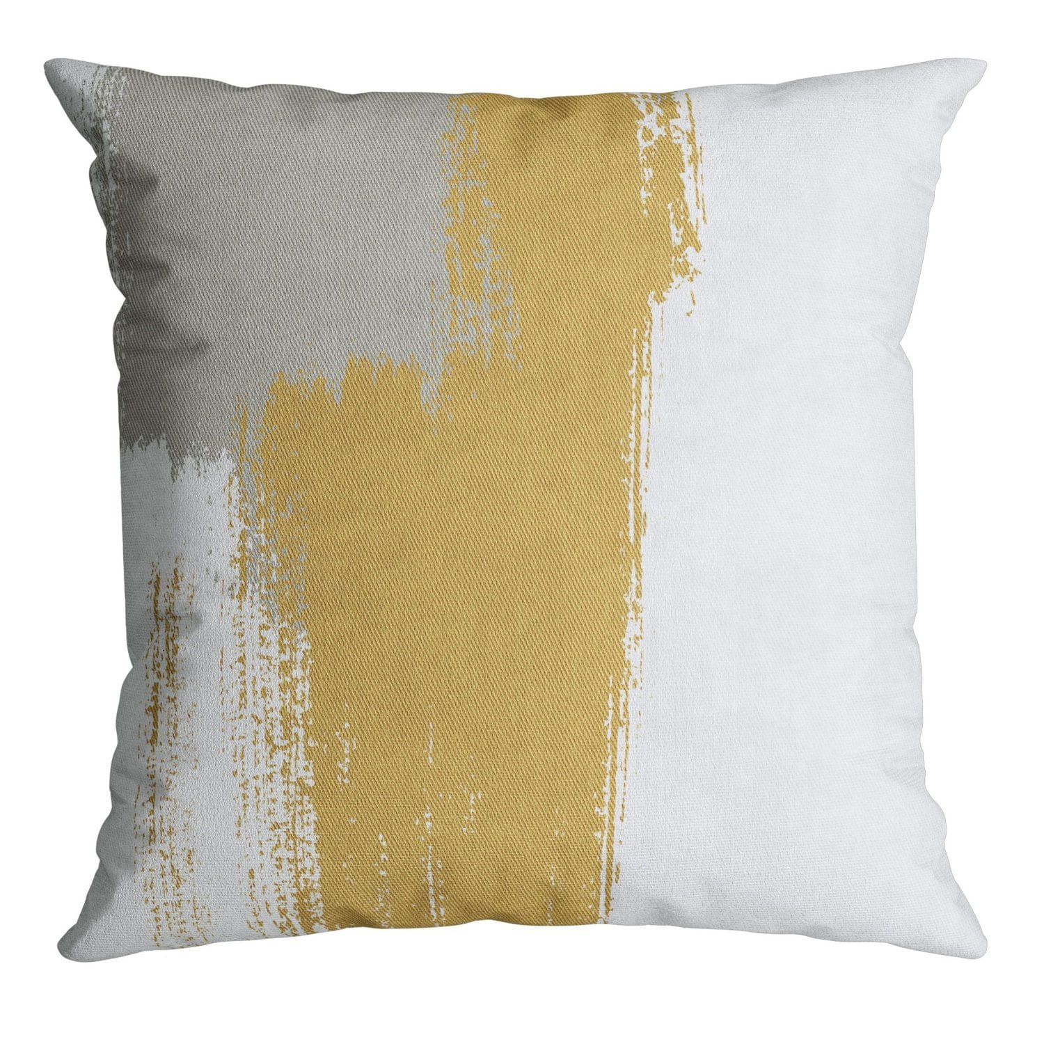 Capa Para Almofada Velveteen 786 43 Cm X 43 Cm Mostarda/cinza