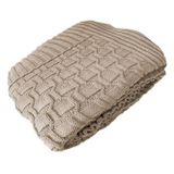 Manta Peseira De Tricot 90x180 Cm - Diamond Natural