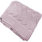 Manta Peseira De Tricot 90x180 Cm - Coquile Rose