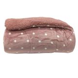 Edredom Capetown Poa Casal 1,80 X 2,20 Rosa/branco