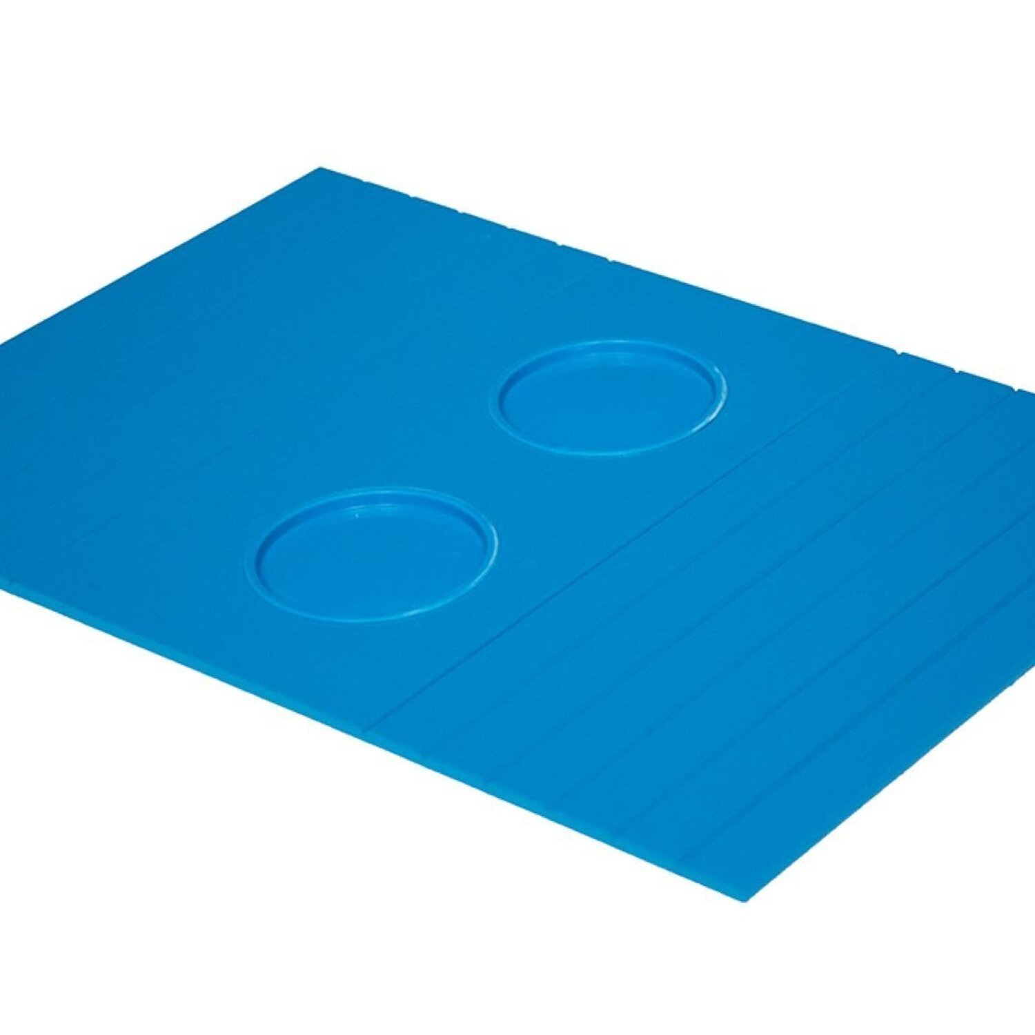 Esteirinha Bandeja Porta Copos Braço Sofá Azul