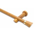 Kit Varão Completo Alemão 19mm 2 Metros Com Emenda - Quarto Ou Sala Cerejeira