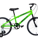 Bicicleta Aro 20 Infantil Mtb Boy Com Roda Lateral Verde